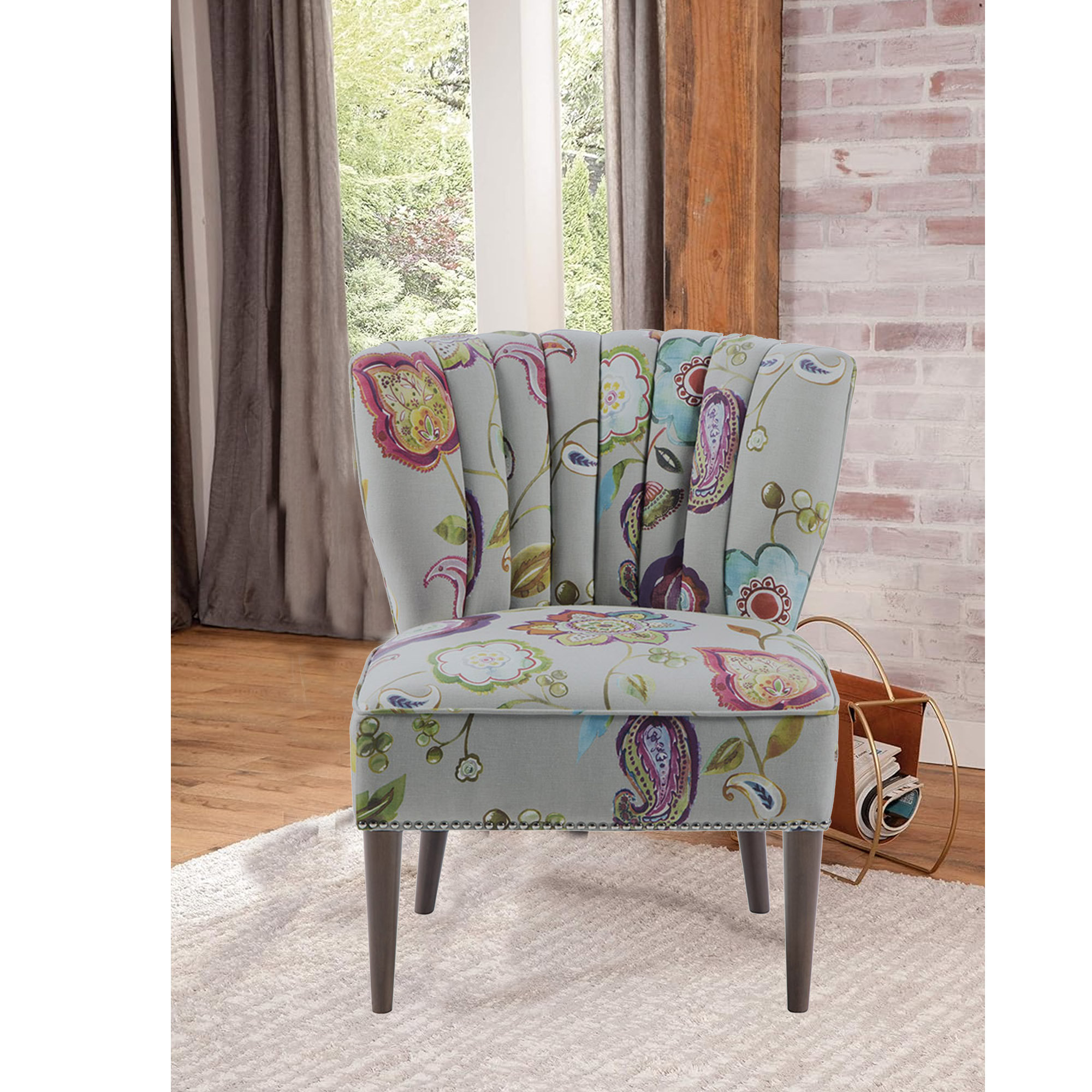 Channel back chair slipcover hot sale