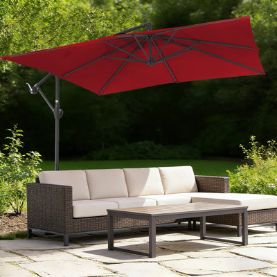 Beeram 96'' x 96'' Cantilever Umbrella with Counterweight