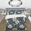 Essence monochrome - Ensemble de housse de couette à motif floral - Microfibre de polyester-539589316