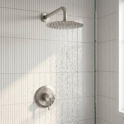 Round Shower Faucet (Valve Included）