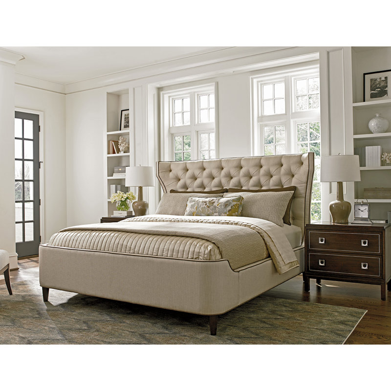 Lit plateforme tapissier MacArthur Park Mulholland, Grand