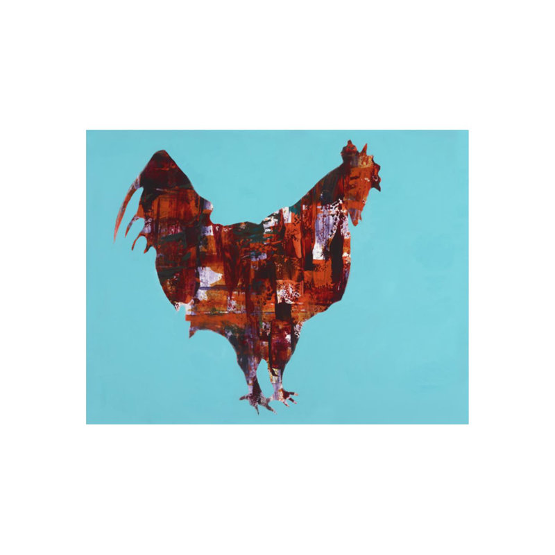 «Animal Crossing», impression sur toile tendue, H 54 po x l 70 po, Couche de verre