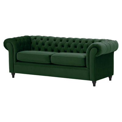Burks 3 Seater Velvet Sofa