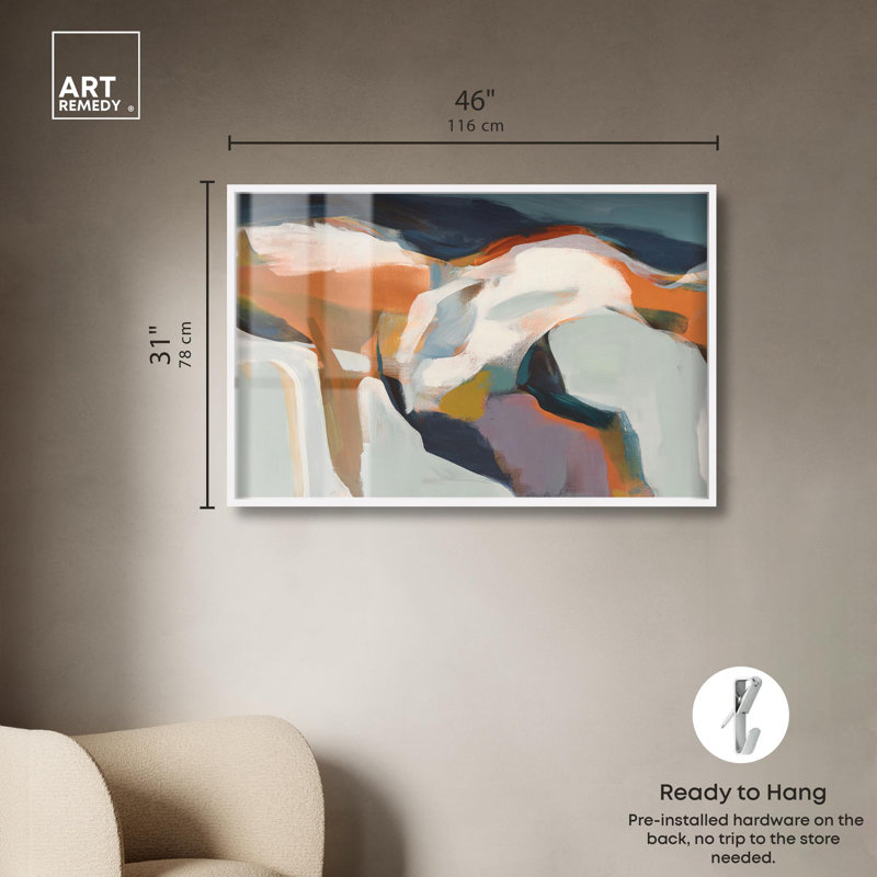 «Stillness Maelstrom II» par Art Remedy, H 31 po x l 46 po, Blanc