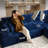 Havza Boneless 104" Cloud Sectional Couch ,L Shape Original Sofa Chaise Longue with Deep Seat and Wide Armrest for Living Room Bedroom,No Assembly Required-67678974-109999462