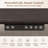 Reversible L-Shaped Electric Standing Desk with Storage Cabinet, Charging Station, File Drawers, Memory Presets, Dark Wood Finish