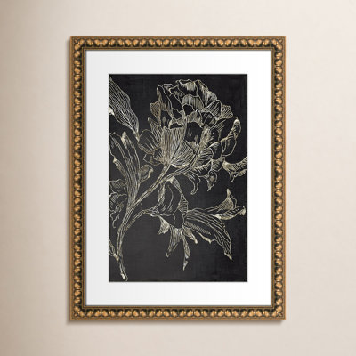 Golden Flower Folklore I by Asia Jensen - Picture Frame Graphic Art Print