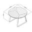 Ashkum Round Metal Base Dining Table-1252730930