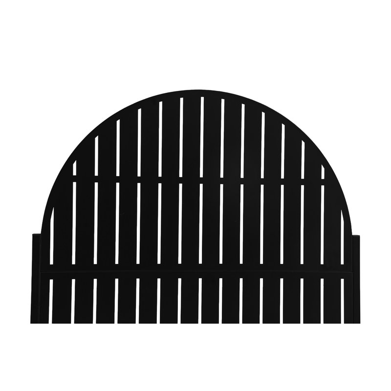 Metal Planter Box with Trellis and Wheels, 70.8" H x 35.5" W x 15.7" D, Black
