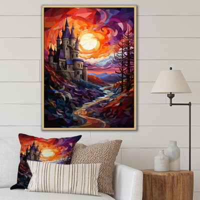 Château de châteaux des nuages I sur toile