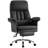 Faux Leather Executive Computer Chair Ergonomic Office Chair with footrest and Double-THick Padding Armrest-881434016