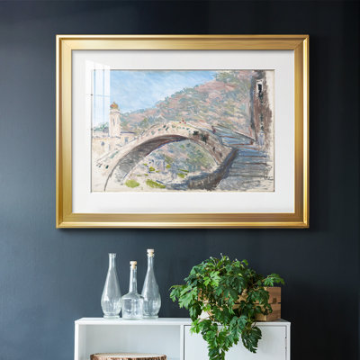 Dolceacqua, Bridge, 1884, reproduction d'art encadrée