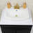Kingston Brass Inflection 24-Inch Ceramic Bathroom Sink (4-Inch, 3-Hole)