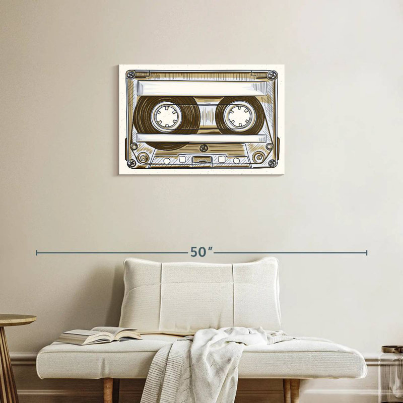Cassette audio Abarca, H 20 po x l 30 po
