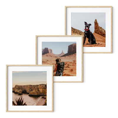 Wood Picture Frame - Set of 3