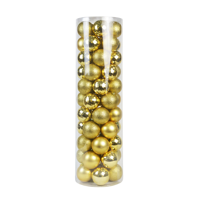 22.05'' Solid Colour Shatterproof Ball Ornament, Gold