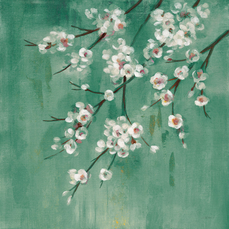 " Cherry Cloud I Jade ", 30" H x 30" W