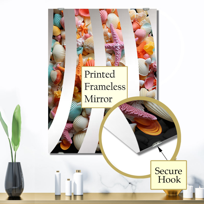 Miroir mural Ceide - Coastal Tropical MIR133046, 32 po x 24 po