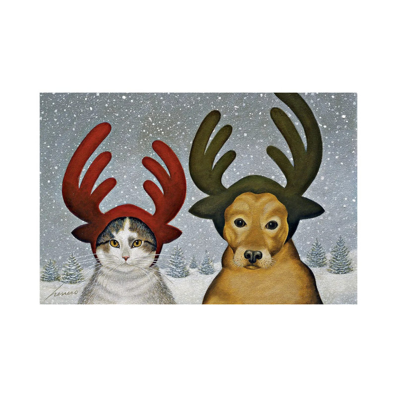 Squeeky Ashby And Lucy Zirbel by Lowell Herrero - Wrapped Canvas Painting, 30.48 cm H x 45.72 cm W
