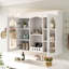 Étagère de salle de bain murale, blanche, réglable pour agrégateur de rangement, étagère, grande capacité