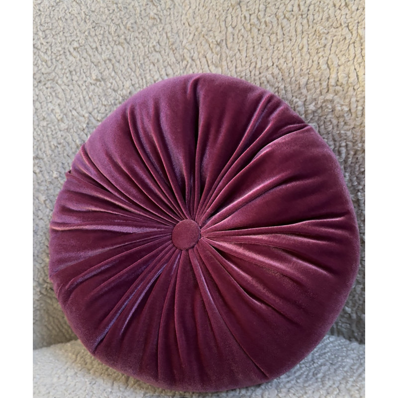 Coussin Therese, H 12 po x l 12 po, Framboise foncé
