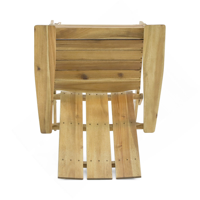 Foldable Adirondack Chair, Natural