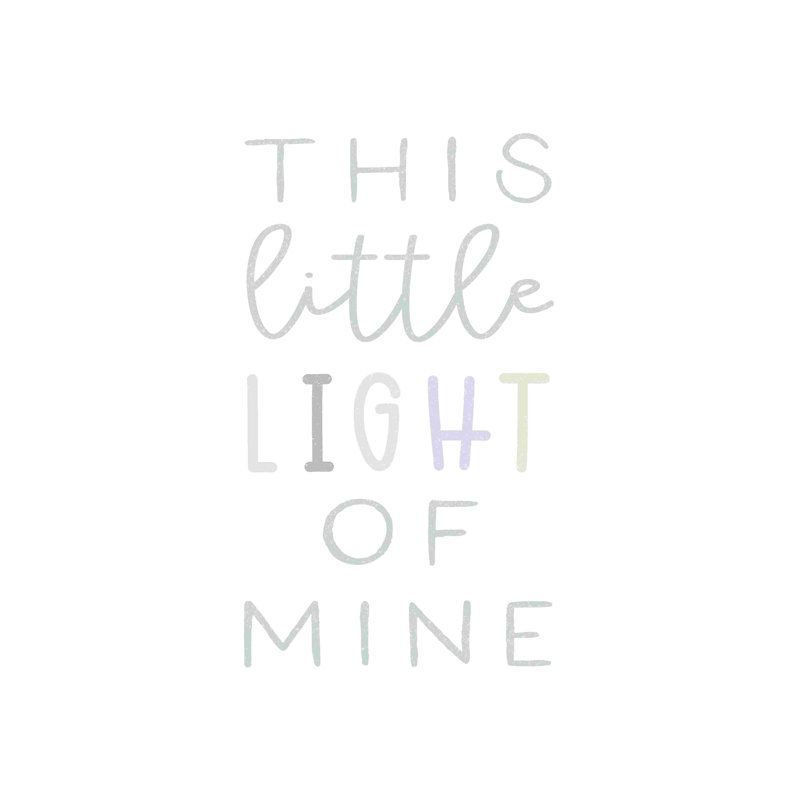 Cette petite lumière de mine, H 12 po x l 8 po