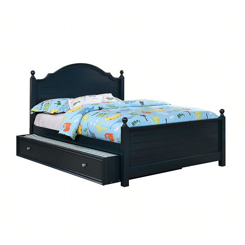 Deegan Kids with Trundle, Blue, Full