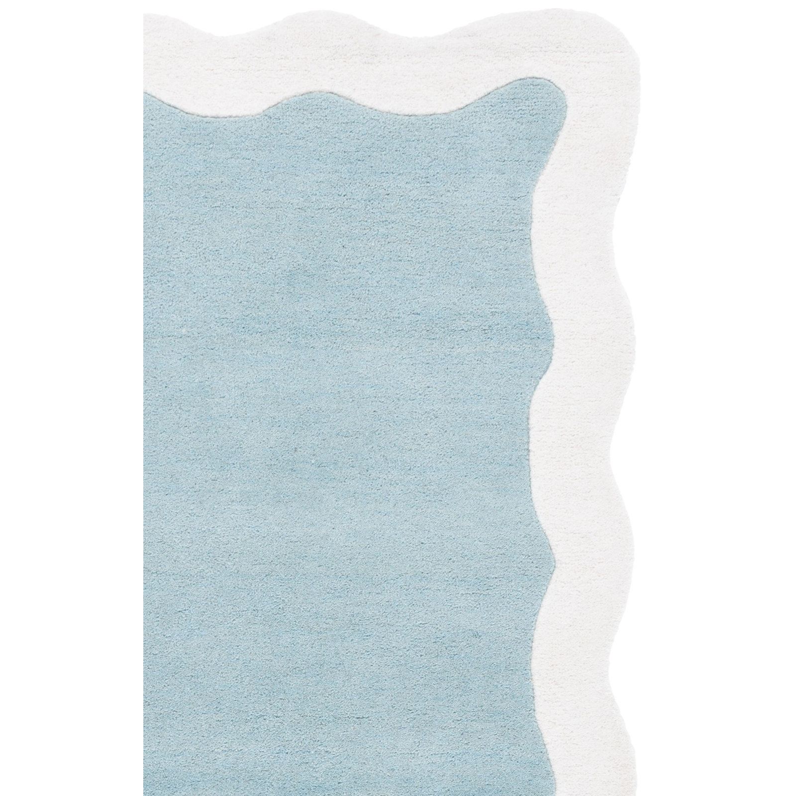 Metro 435 Hand Tufted Wool Pile Solid Color Rug, Rectangle 4' x 6'