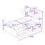 Multi-Functional Wooden Platform Bed with Headboard, Storage Drawers and Shelves-1553935180-1553935183