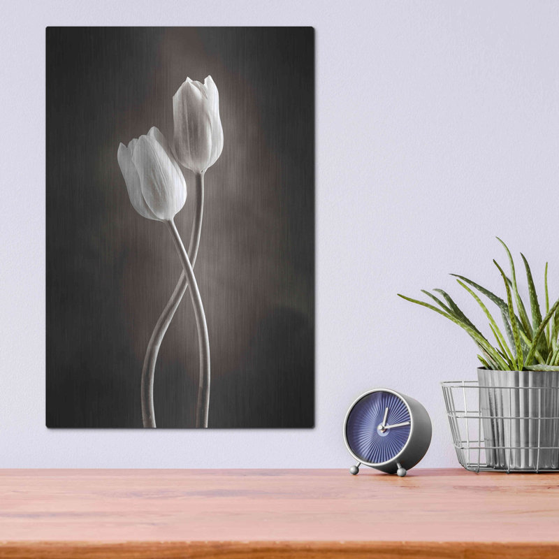 «Two Tone Tulips V» par Debra Van Swearingen, H 16 po x l 12 po