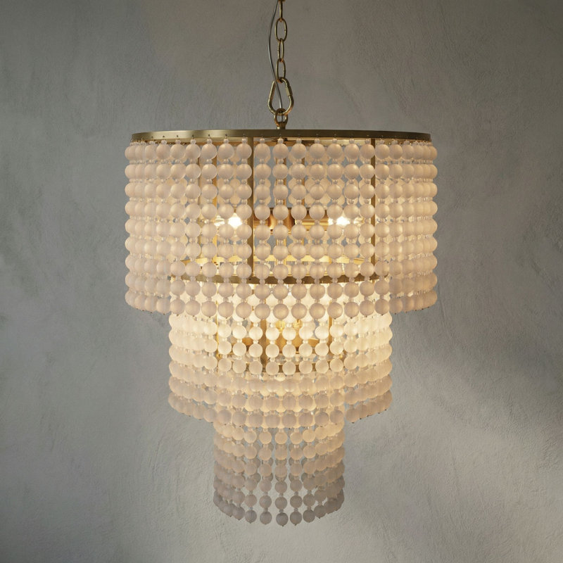Lustre spectaculaire et unique à niveaux 6 lumières Fatima