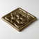 3" x 3" Metal Lotus Decorative Tile Insert