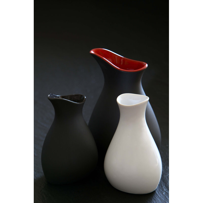 Likid & Solid Carafe, Slate, 5" H x 3.25" W x 3.5" L