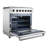 36 in. 6-Burners 6 cu. Ft. Freestanding Professional Gas Range in Stainless Steel with Convection Oven and Drawer