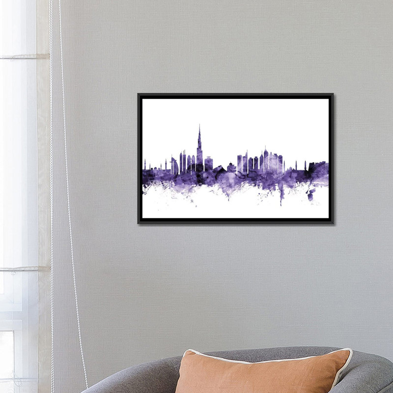 « dubai horizon » par michael tompsett, reproduction d’impression sur toile tendue, H 18 po x l 26 po x P 1,5 po