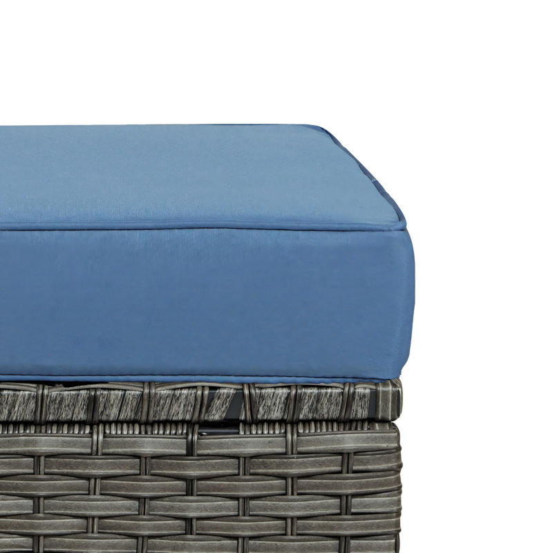 Mapleview Outdoor 3-piece Patio Set, Navy Blue, Gray