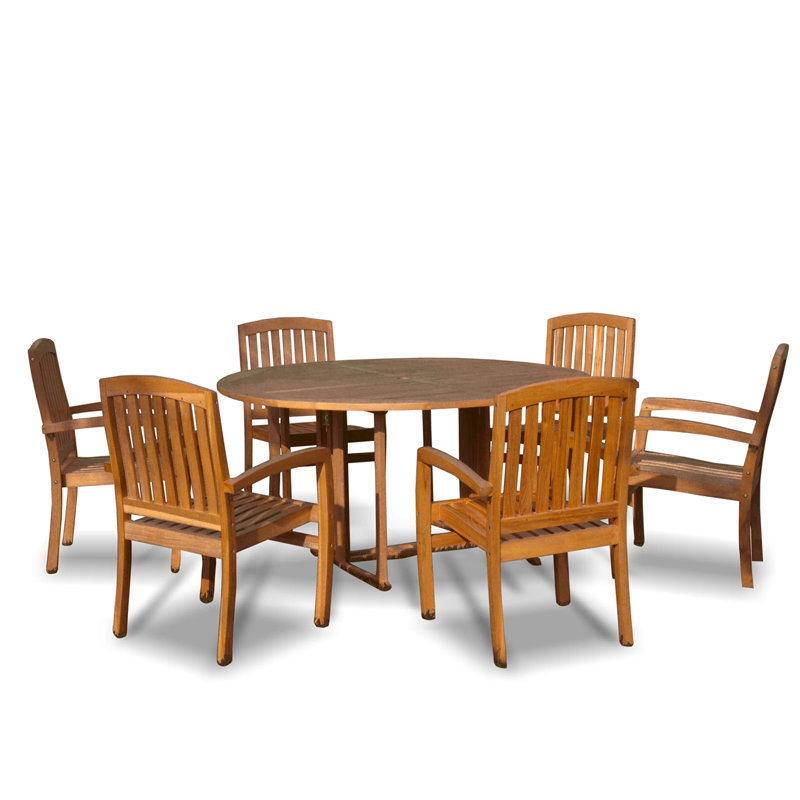 Wood Outdoor Dining Armchair