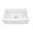 White Farmhouse Sink Workstation - 33 Inch White Ceramic Single Bowl Farm Kitchen Sink