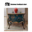 Console rectangulaire en bois manufacturé bleu massif-557080034