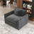 41.5'' Modern Minimalist Style Chenille Sofa Chair (Not included 2 Armrest pillows)-581104287