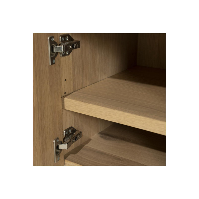 Jake 6-Door Media Unit, Oak Wood