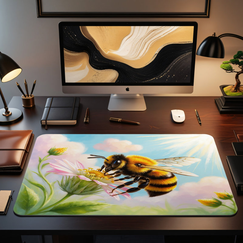 Polyester Desk Pad, 14.4x12.1