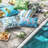 Outdoor Floral Colleciton Outdoor Reversible Throw Pillow-1506155728-1506245624