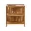 Outdoor Kitchen Island with Sink VENOSA Acacia Wood Brown