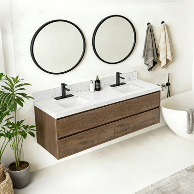 Meuble-lavabo mural 72 po 72 po