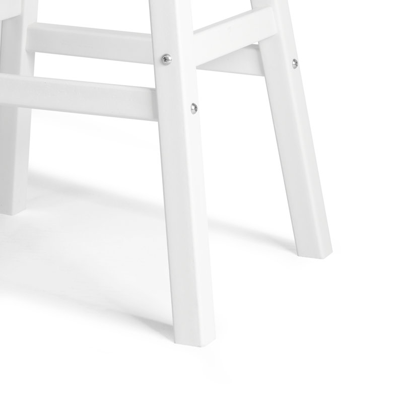 Tabouret d'extérieur Laguna, Blanc, 24"