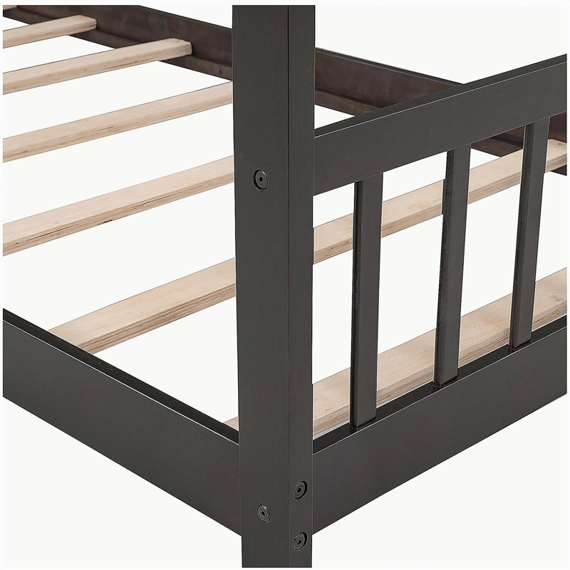 Lit double en bois, Lit simple, Espresso