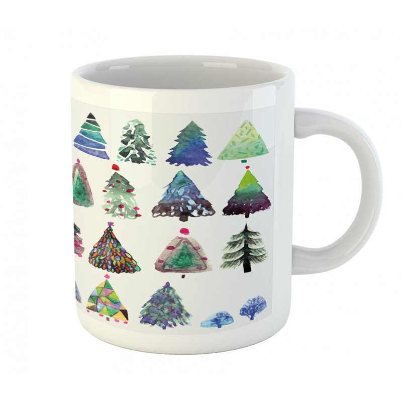 Grande tasse à café sapin tree