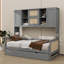 Lit de jour en bois, comprend un lit gigogne, une armoire et une tablette tout-en-un-642754193-642754192